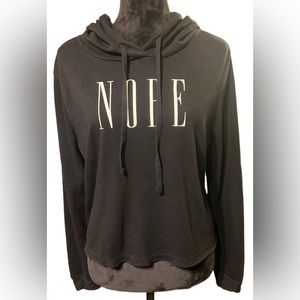 “Nope” cropped hoodie